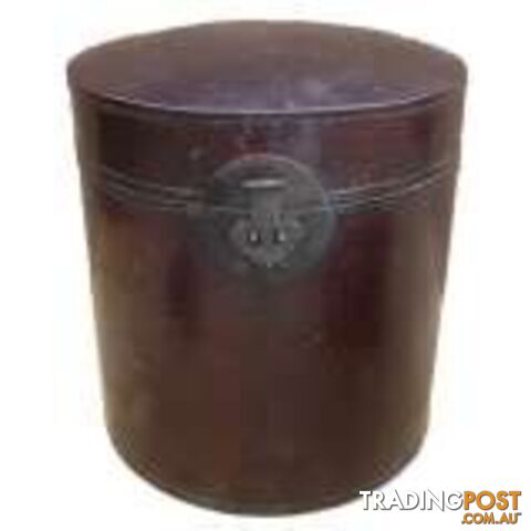 Original Round Maroon Decoration Box