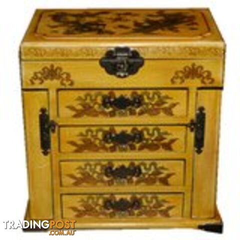 Beige Chinese Multi Drawers Jewellery Box