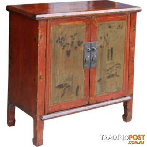 Chinese Antique Red Cabinet