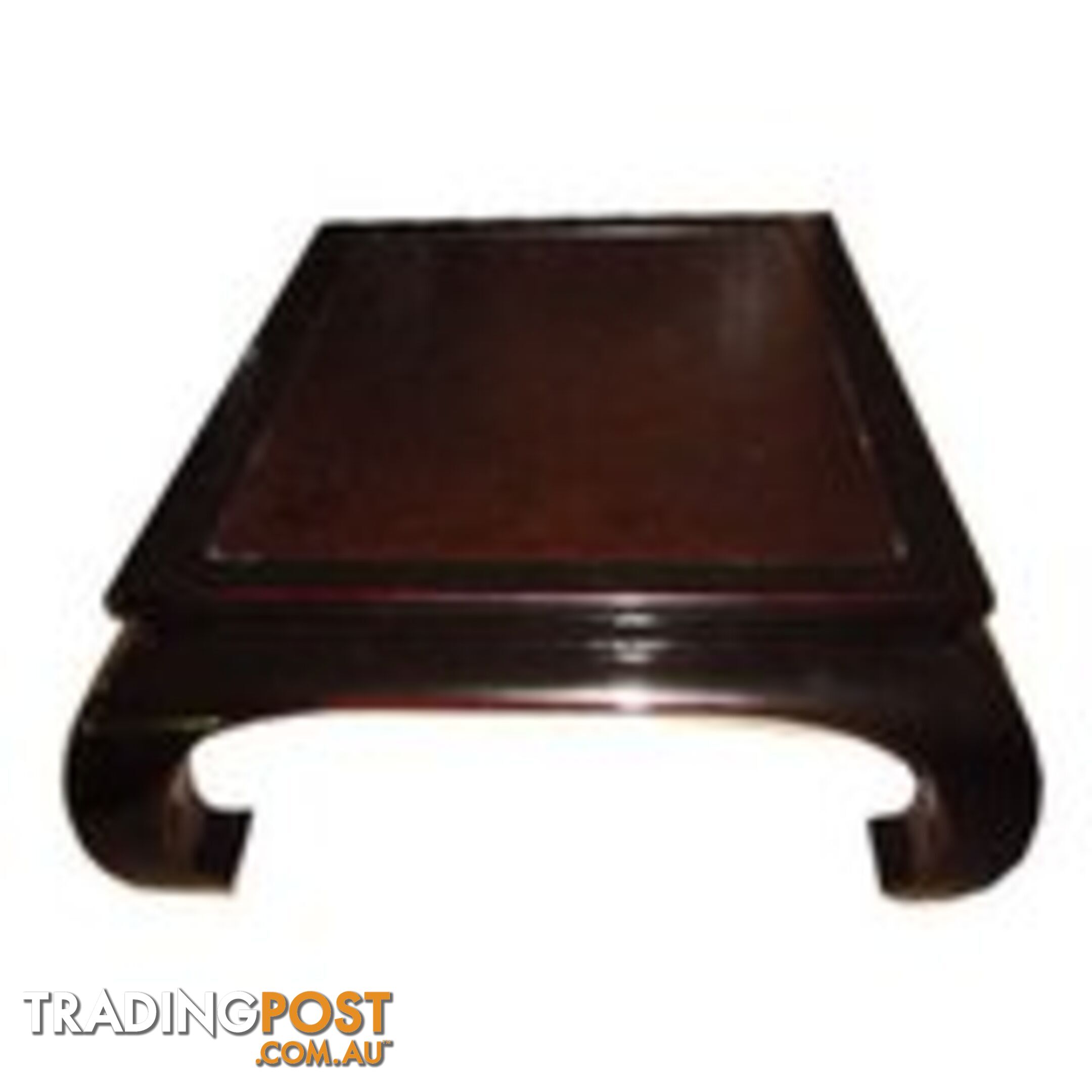 Black Rattan Top Chinese Opium Coffee Table