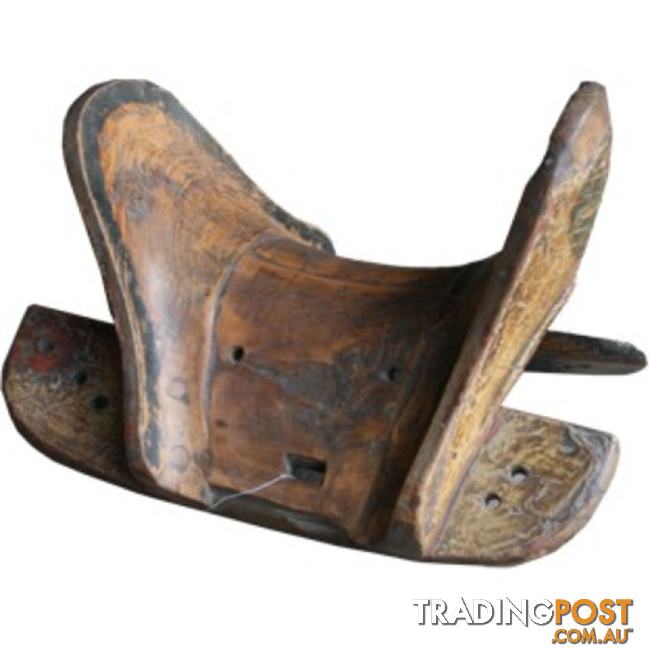 Chinese Antique Wooden Horse Saddle