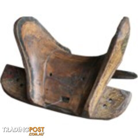 Chinese Antique Wooden Horse Saddle