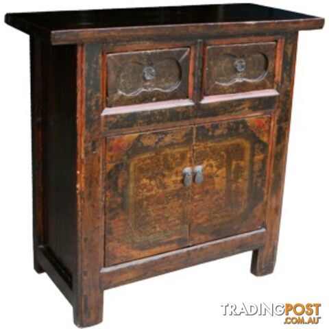 Antique Chinese Painted Cabinet