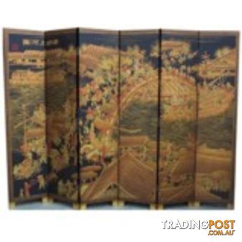 Oriental Chinese Upper River During Qing Ming Festival Screen Room Divider