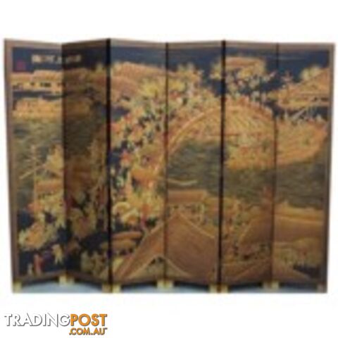 Oriental Chinese Upper River During Qing Ming Festival Screen Room Divider