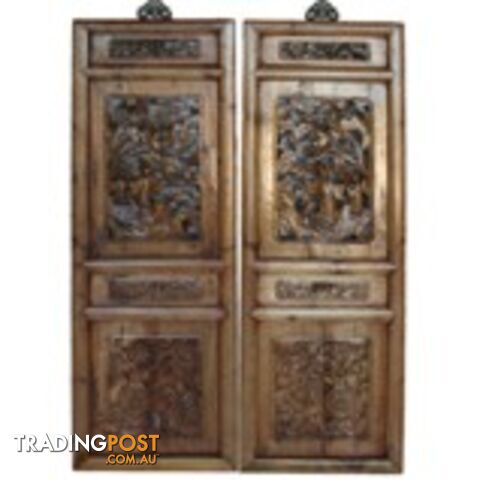 Chinese Carved Wall Hanging Screen