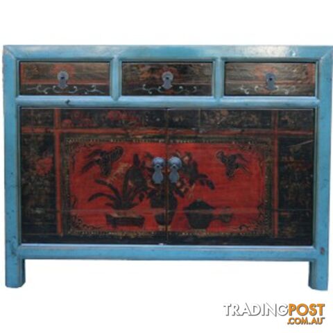 Short Antique Mongolian Sideboard