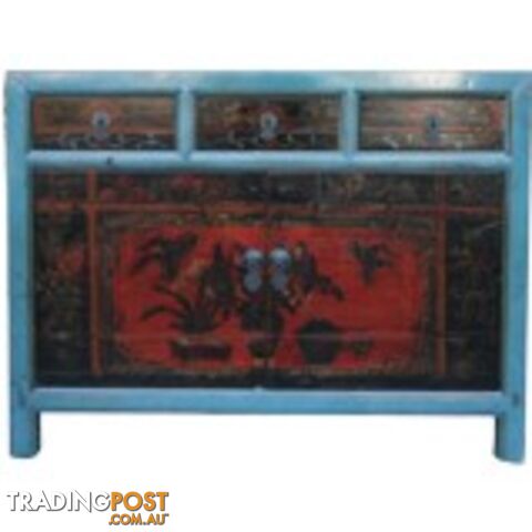 Short Antique Mongolian Sideboard