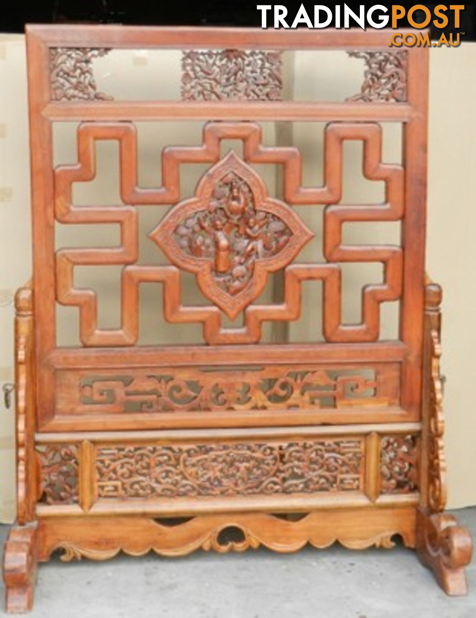 Chinese Antique Carved Screen Room Divider