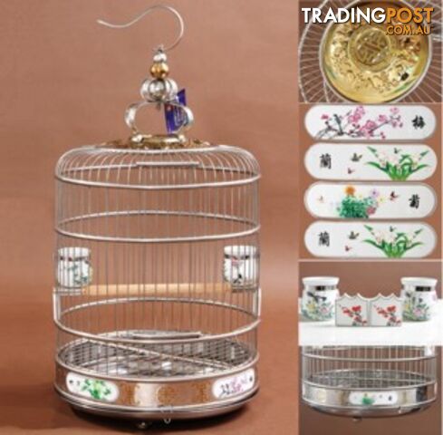 Stainless Steel Bird Cage Deluxe 42cm - photo 2 of 2