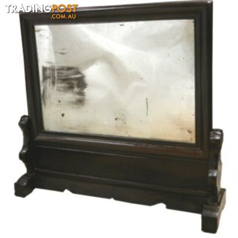 Chinese Antique Desktop Mirror with Stand