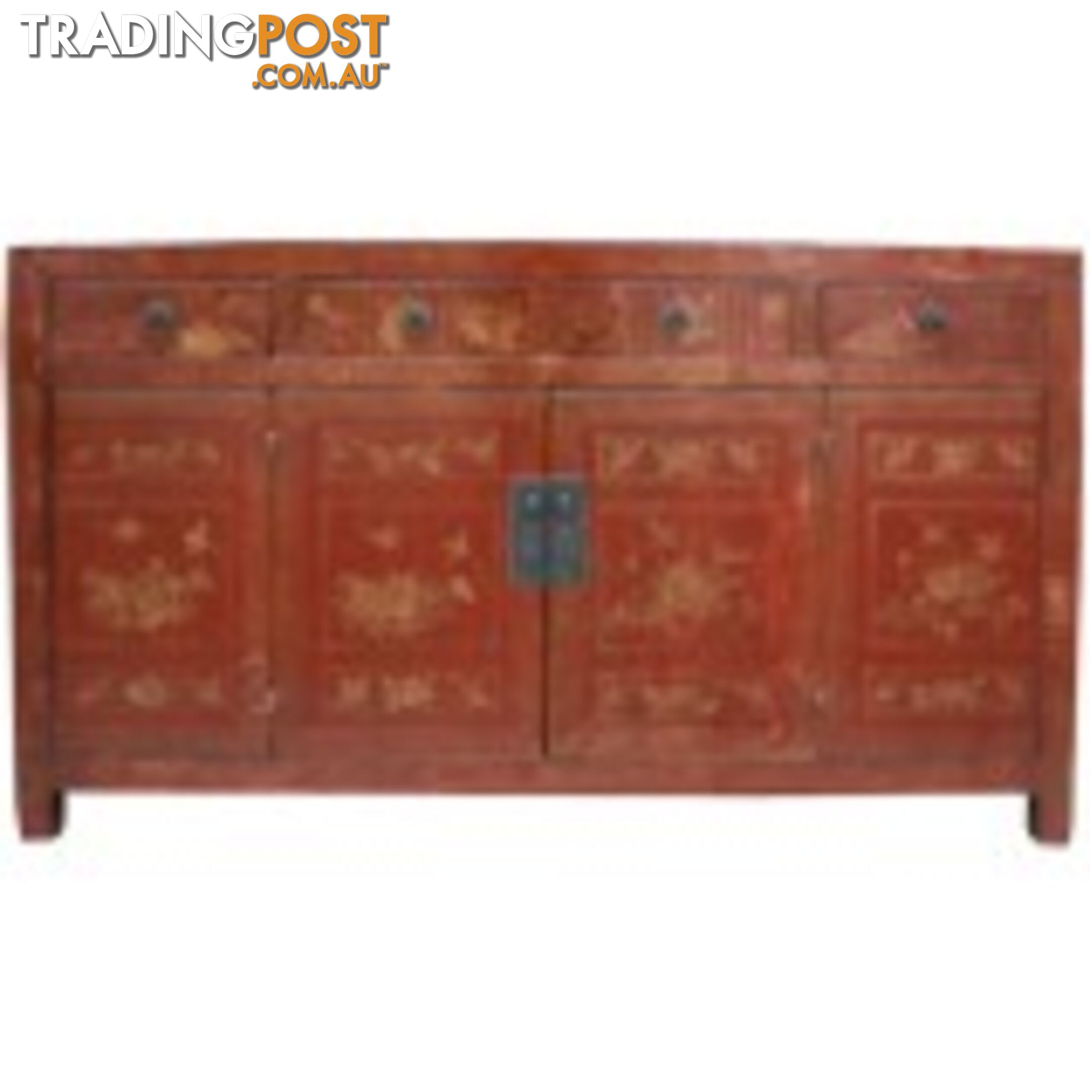 Original Manchurian Painted Chinese Sideboard