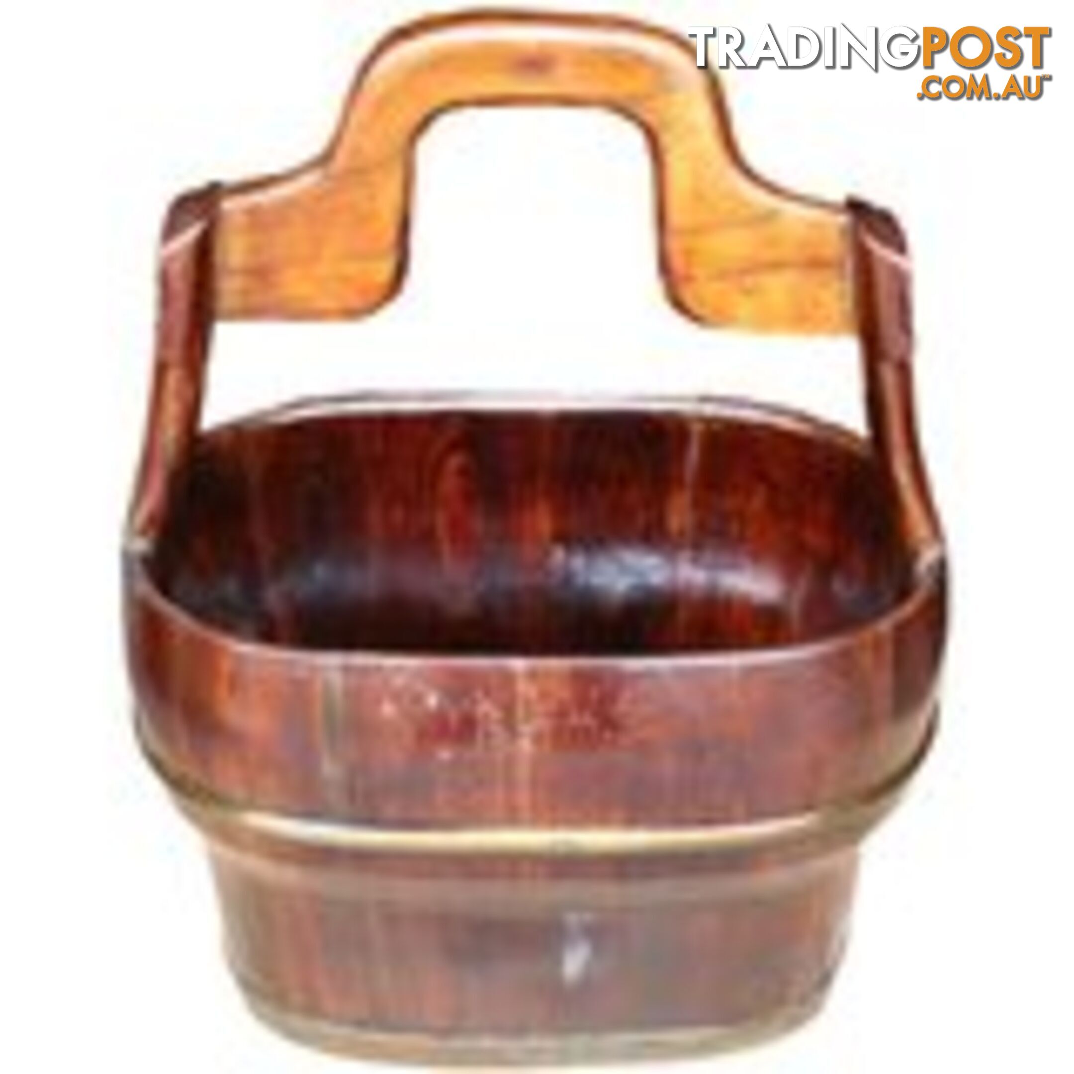 Brown Wood Water Container
