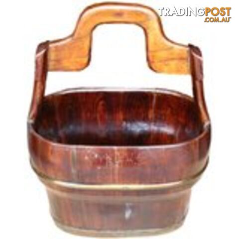 Brown Wood Water Container
