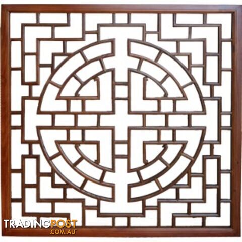 New Chinese Art Square Lattice Wall Hanging Screen - photo 2 of 2