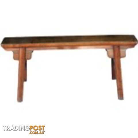 Traditional Chinese Red Kung Fu Bench