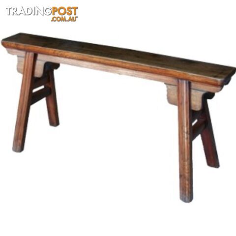 Traditional Chinese Red Kung Fu Bench