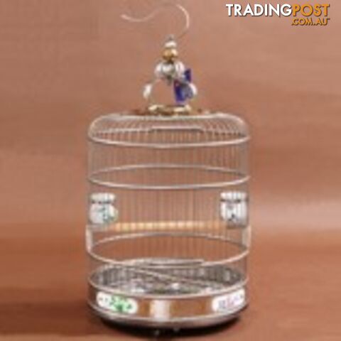 Stainless Steel Bird Cage Deluxe 45cm