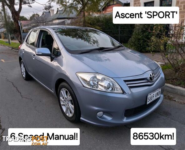 2010 TOYOTA COROLLA ASCENTSPORT ZRE152RMY10 HATCHBACK