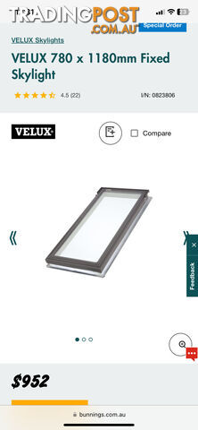 Velux fixed skylight brand new