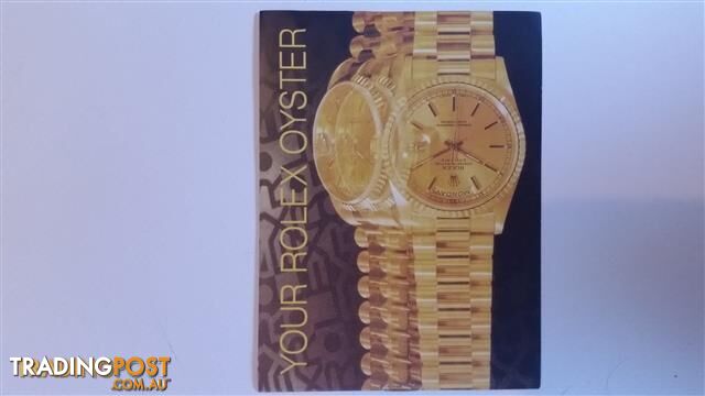 my rolex  oyster booklet 