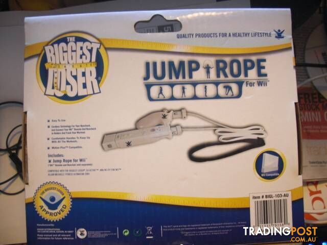 Wii FIT THE BIGGEST LOSER JUMP ROPE FOR Wii PICKUP CLAYTON 3168 O