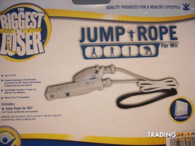 Wii FIT THE BIGGEST LOSER JUMP ROPE FOR Wii PICKUP CLAYTON 3168 O