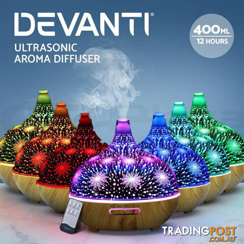 DEVANTI Aroma Aromatherapy Diffuser 3D LED Night Light