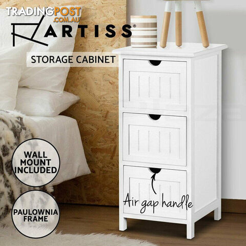 Artiss Bedside Table - White