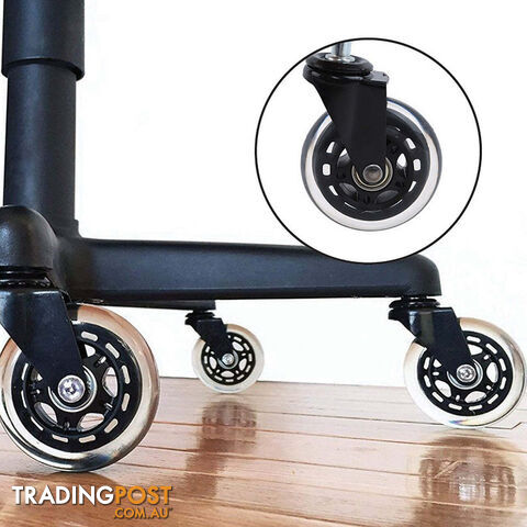 5x Office Chair Rollerblade Caster Wheels Safe for All Floors - Universal Fit