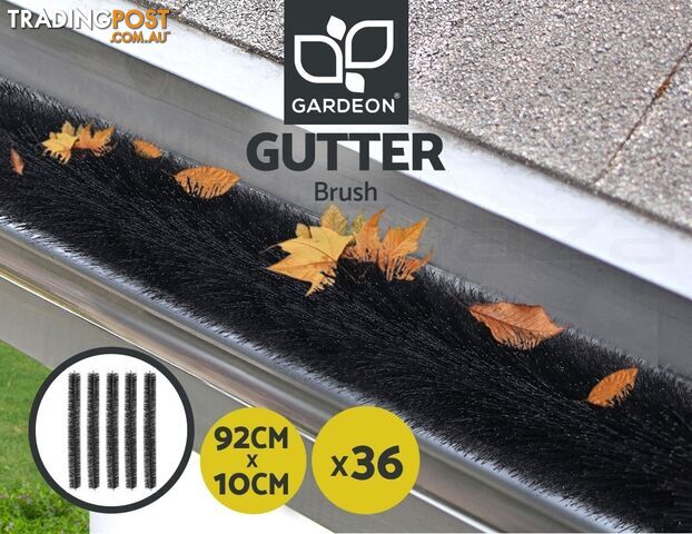 36 Pcs Gutter Brush Guard 92cm X 10cm Length Leaf Twigs Filter Home Garden