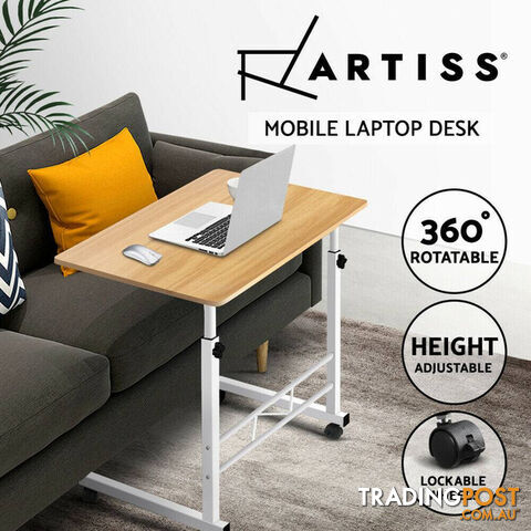 Artiss Laptop Table Desk Portable - Light Wood