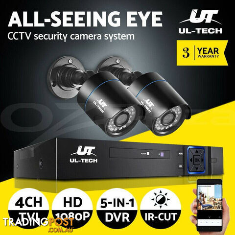 UL Tech 1080P 4 Channel CCTV Security Camera