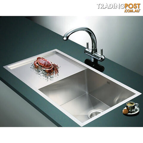 960x450mm Stainless Steel Single Bowl Sink with Round Waste