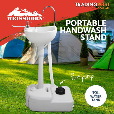 Weisshorn Portable Camping Wash Basin 19L