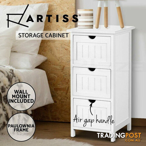 Artiss Bedside Table - White