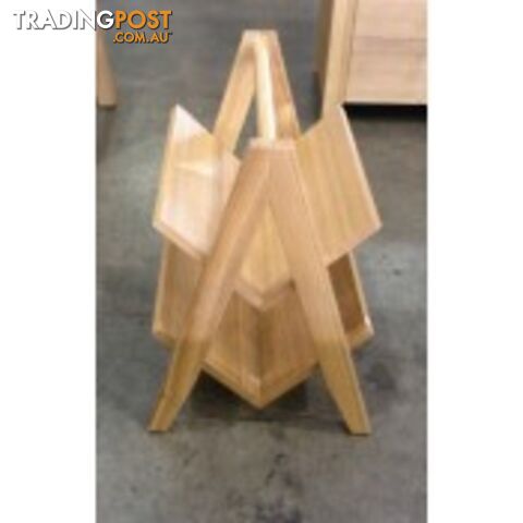Living Room Oak Timber Magazine Newspaper Rack
