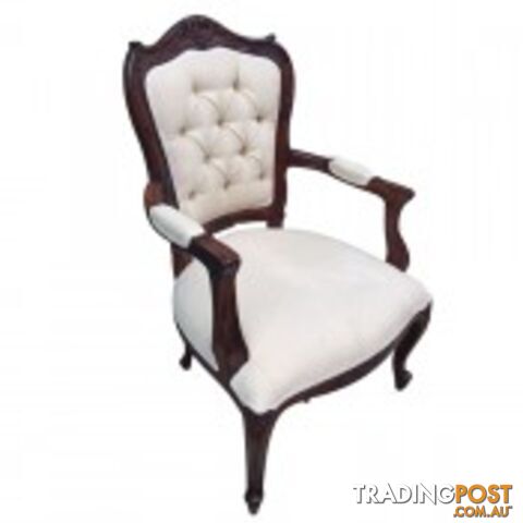 Solid Mahogany Wood Arm Chair