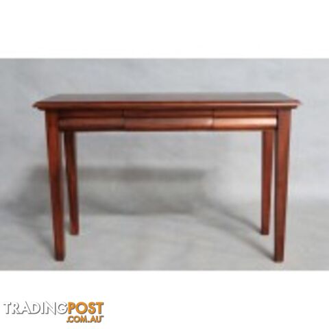 Solid Mahogany Wood Square Leg Hall Table 3 Drawers