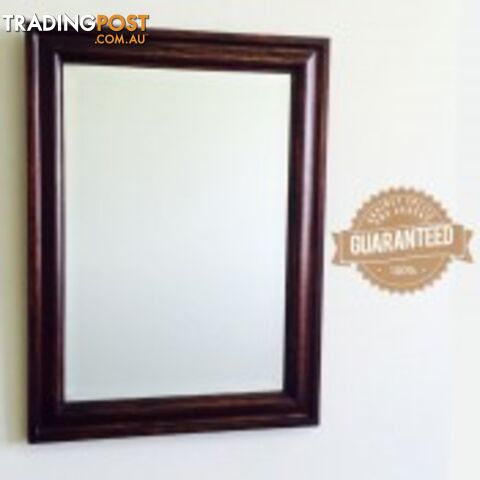 Solid Wood Bevelled Glass Mirror