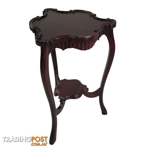 Solid Mahogany Wood Carved Lamp Table