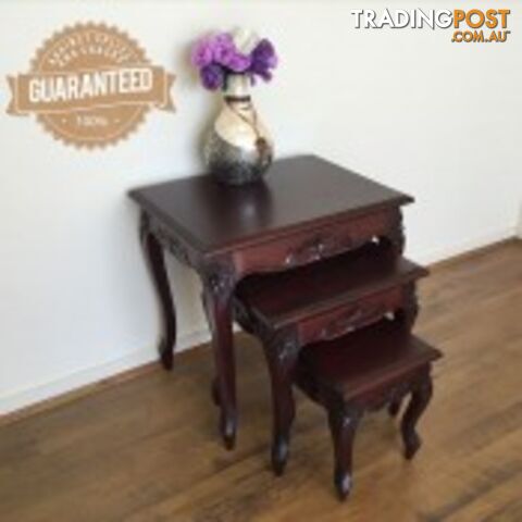 Solid Mahogany Wood Nest / Side Table