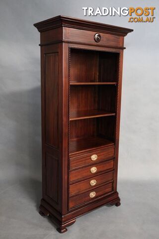 Mahogany Bookcase With Drawers & Shelves - photo 3 of 5