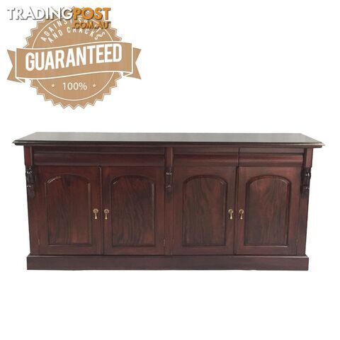 Solid Mahogany Wood 4 Door Buffet