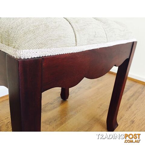 Solid Mahogany Wood Piano Stool