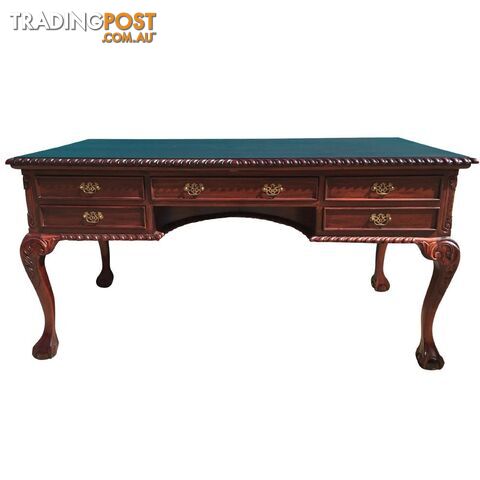 Solid Mahogany Wood Desk - photo 3 of 6