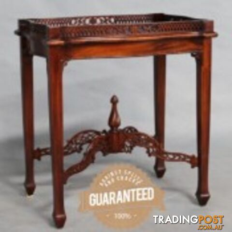 Solid Mahogany Wood Tea Table Rectangular Tea Hall