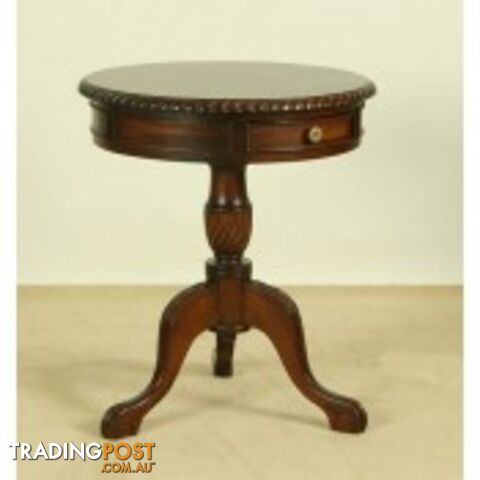 Solid Mahogany Wood 60 cm Round Table