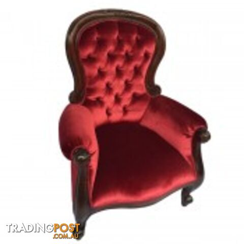 Solid Mahogany Wood Grandfather Chair