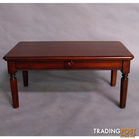 Solid Mahogany Wood Coffee Table 130 cm